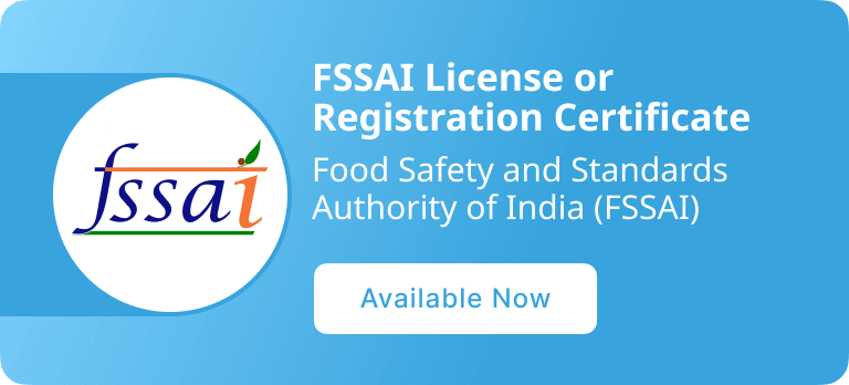 FSSAI License or Registration Certificate